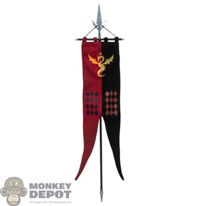 Flag: Coo Models Metal Trident w/Dragon Banner