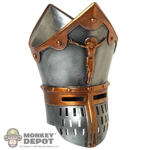 Helmet: Coo Models Mens High Priest Shaped Metal Helmet