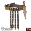 Belt: Coo Models 1/12th Mens Decorative Belt w/Dagger