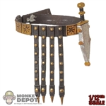 Belt: Coo Models 1/12th Mens Decorative Belt w/Dagger