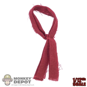 Scarf: Coo Models 1/12th Mens Red Knotted Neck Wrap
