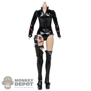 Figure: Core Play Female Tattooed Body w/Pleather Suit, Boots+ Knife