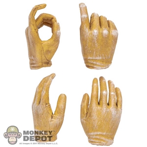 Hands: Create Models Female Yellow Molded Gloved Hands