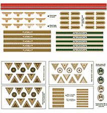 Insignia CVI German Tropical & DAK Heer Sleeve Rank