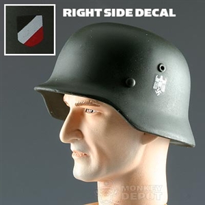 Helmet Dragon German WWII M35 Double Decal Heer REAL METAL