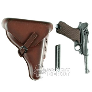 Pistol Dragon German WWII Luger working Toggle BROWN Holster