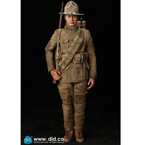 Boxed Figure: DiD WWI American Infantryman of Expeditionary Force 1917 - Buck Jones Special Limited Edition (A11010S)