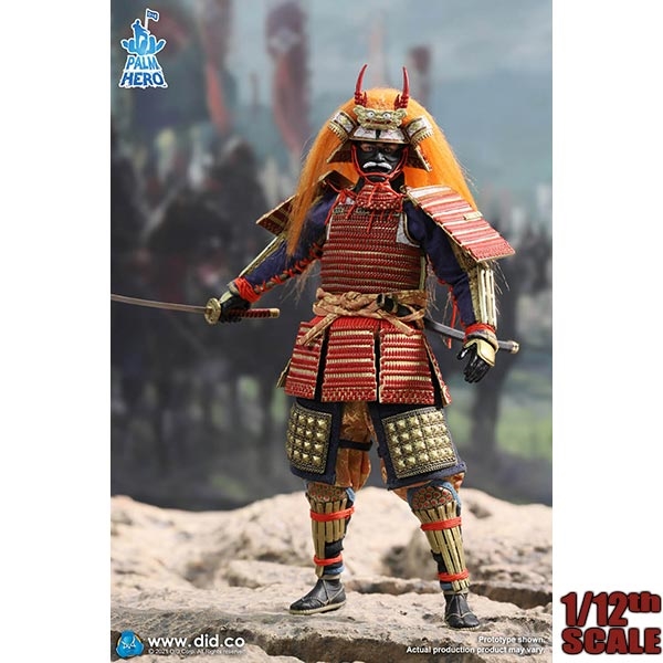 Japan Sengoku Soldier (Black) - Palm Hero Series - DiD 1/12 Scale Figure