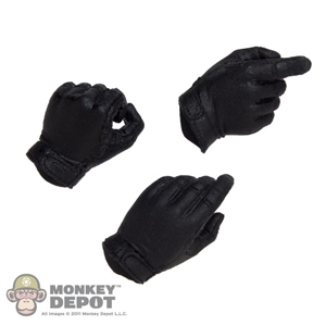 Hands: DiD Black Tactical Gloved Hand Set