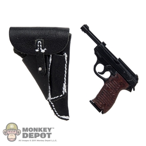 Pistol: DiD P38 Pistol w/Leatherlike Holster