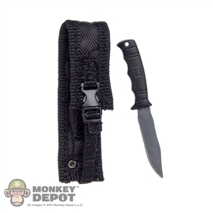 Knife: DiD Black Pup Elite Fixed Knife w/Sheath