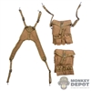 Bags: DiD WWII US Medical Pouches w/Y Strap (Weathered)