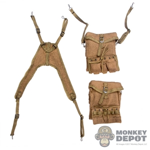 Bags: DiD WWII US Medical Pouches w/Y Strap (Weathered)