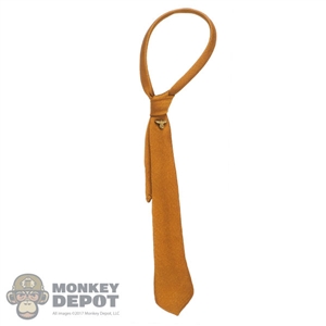 Tie: DiD Mens Brown German Necktie w/Iron Eagle Tie Tack