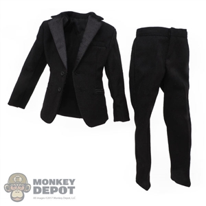 Suit: DiD Mens Black Tuxedo Jacket and Pants