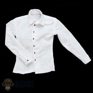 Shirt: DiD Mens White Tuxedo Shirt w/Black Buttons