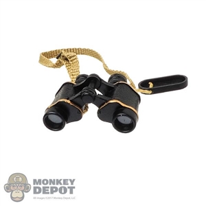 Binoculars: DiD Black Binoculars w/Tan Strap
