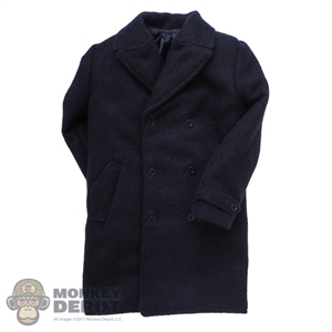 Coat: DiD Mens Dark Blue Pea Coat