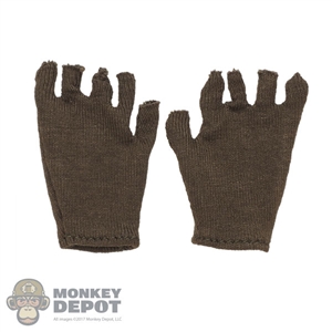 Gloves: DiD Mens Green Fingerless Gloves
