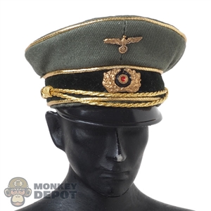 Hat: DiD WW2 German Army Field Marshals Generals Officers Visor Cap