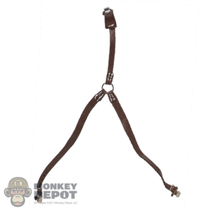 Harness: DiD Mens Brown Leather-Like Y Strap
