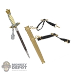 Knife: DiD German Naval Officer Dagger w/Hangers