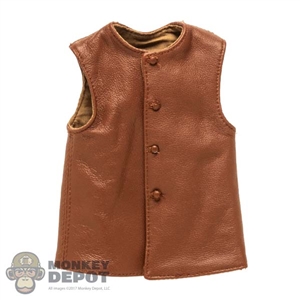 Vest: DiD WWI British Army Leather Jerkin (Genuine Leather)