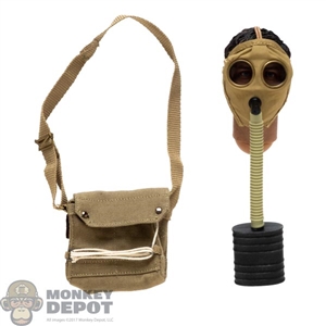 Mask: DiD WWI British Small Box Respirator w/Bag