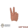 Hand: DiD 1/12th Mens Single Right Chubby Peace Sign Hand