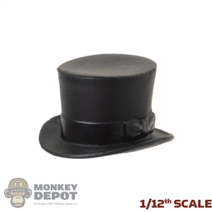 Hat: DiD 1/12th Mens Molded Black Top Hat