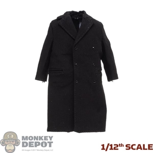Jacket: DiD 1/12th Mens Black Greatcoat