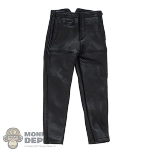 Pants: DiD Mens German U-Boat Black Deck Pants (genuine leather)