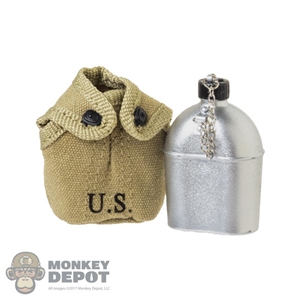 Canteen: DiD US WWII M1910 Canteen w/Cover