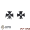 Medal: DiD 1/12th WWII German Iron Cross 1st Class (Pair)