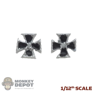 Medal: DiD 1/12th WWII German Iron Cross 1st Class (Pair)