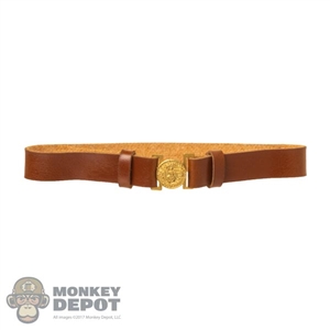 Belt: DiD WWII German Brown Leather-Like Belt