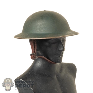 Helmet: DiD British WWI Metal British Brodie Helmet (Weathered)