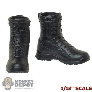 Boots: DiD 1/12 Mens Molded Tactical Black Boots