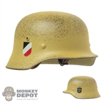Helmet: DiD German M35 DAK Desert-Tan Helmet w/Weathering (Metal)