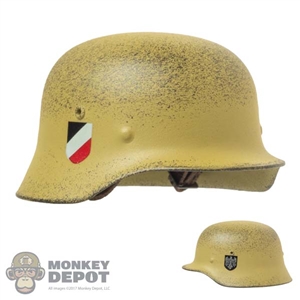 Helmet: DiD German M35 DAK Desert-Tan Helmet w/Weathering (Metal)