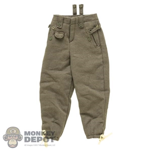 Pants: DiD Mens German M42 Field-Grey Wool Trousers