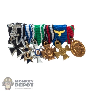 Medal: DiD German Ribbon Bar w/Medals