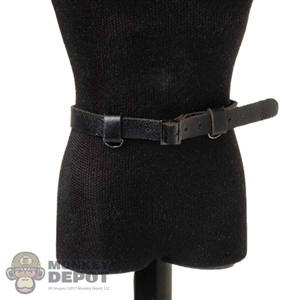 Belt: DiD Mens Black Leather Belt w/Loops