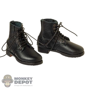 Boots: DiD Mens German Short Black Boots