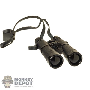 Binoculars: DiD German WWII Binoculars w/Black Strap