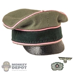 Hat: DiD Mens German WH Panzer Officer Visor Cap
