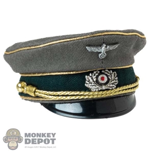 Hat: DiD Mens WWII German Peak Visor Cap