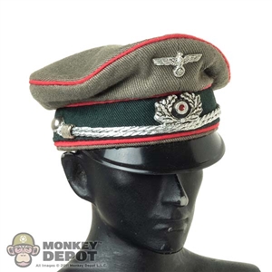 Hat: DiD Mens German General Staff Officer Visor Crusher Cap