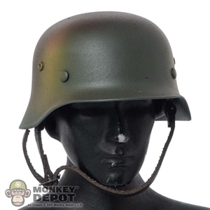 Helmet: DiD German WWII Metal Helmet w/Liner (Camo)