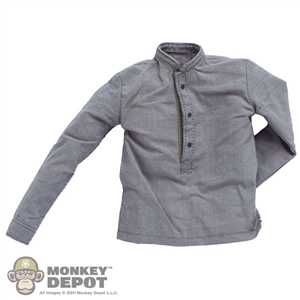 Shirt: DiD Mens Grey Pullover Long Sleeve Shirt